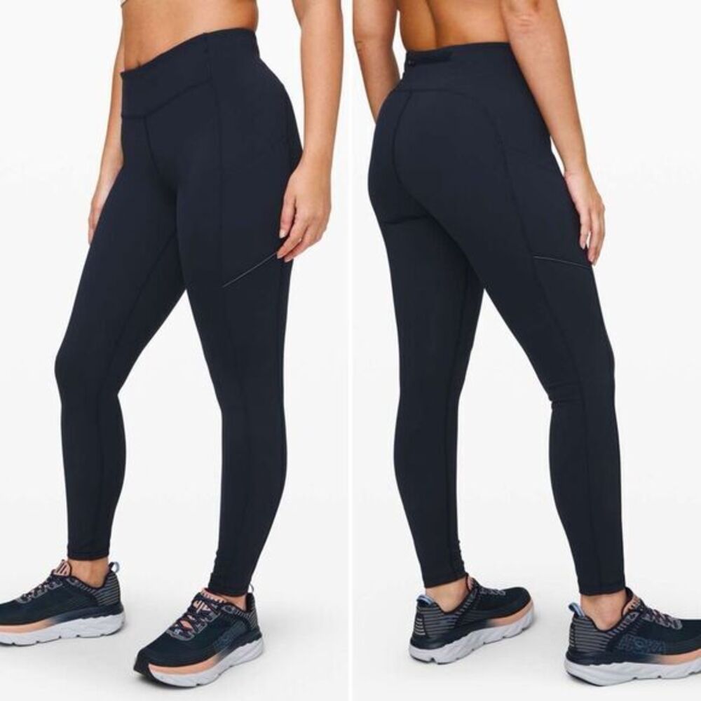 Lululemon Speed Up Tight 28" Brushed Full-On Luxtreme in True Navy Size 4